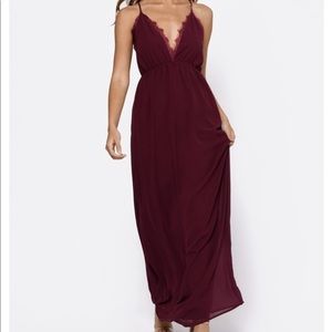 Abegayle Plunging Maxi Dress